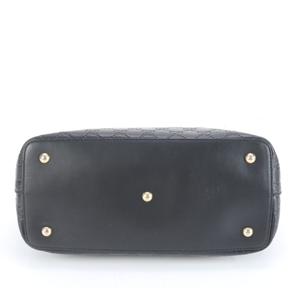 Gucci Guccissima 428226 Leather Handbag Tote Black Brand Women's - Picture 5 of 9